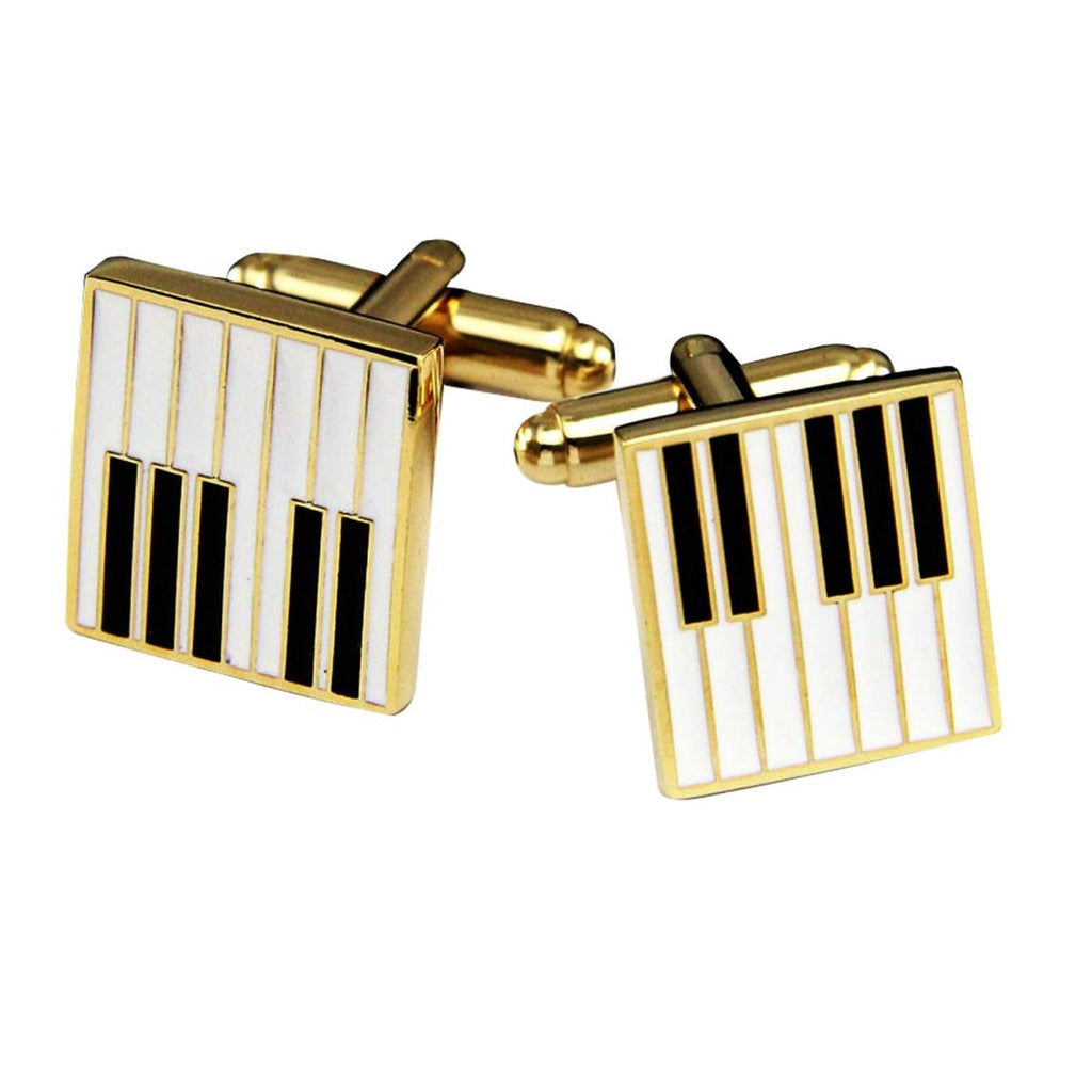 Piano Music Black Cufflinks In Box Bulk