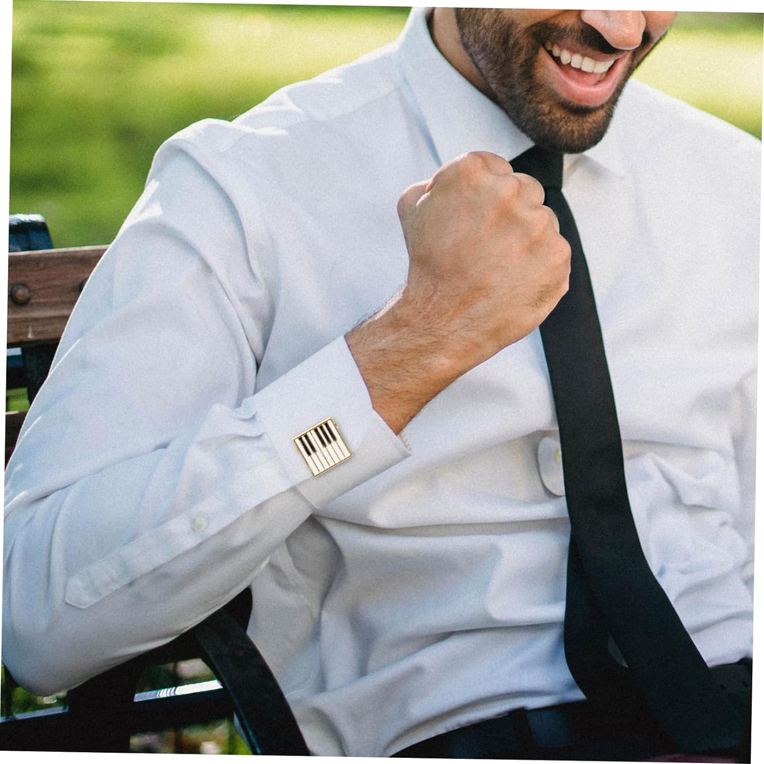 Piano Music Black Cufflinks In Box Bulk