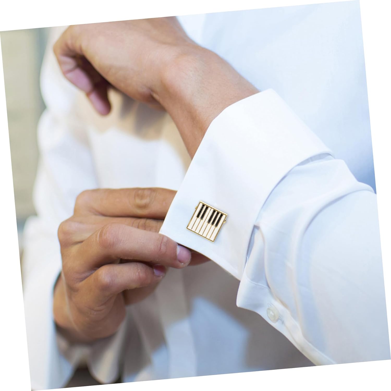 Piano Music Black Cufflinks In Box Bulk