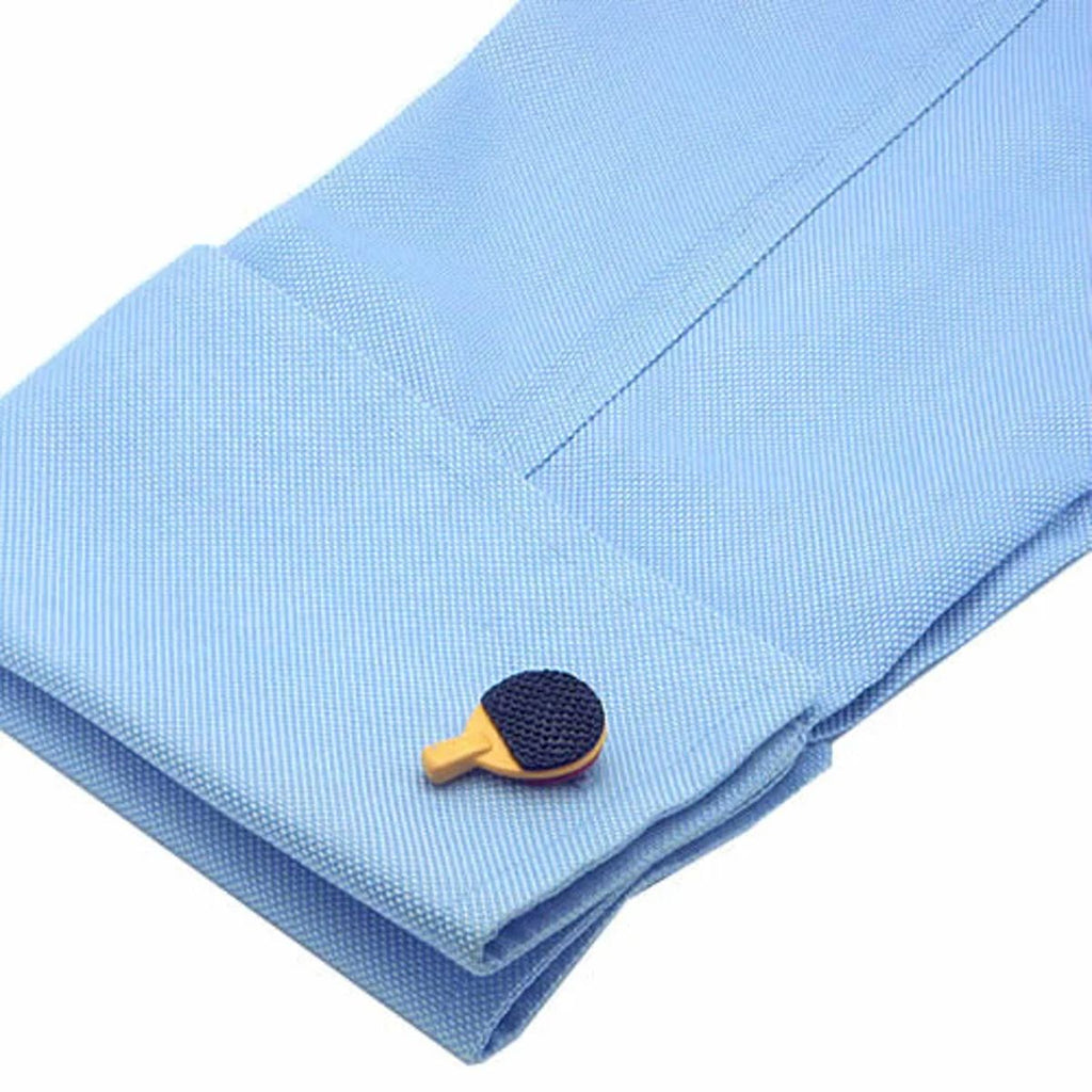 Table Tennis Bat Red Cufflinks In Box