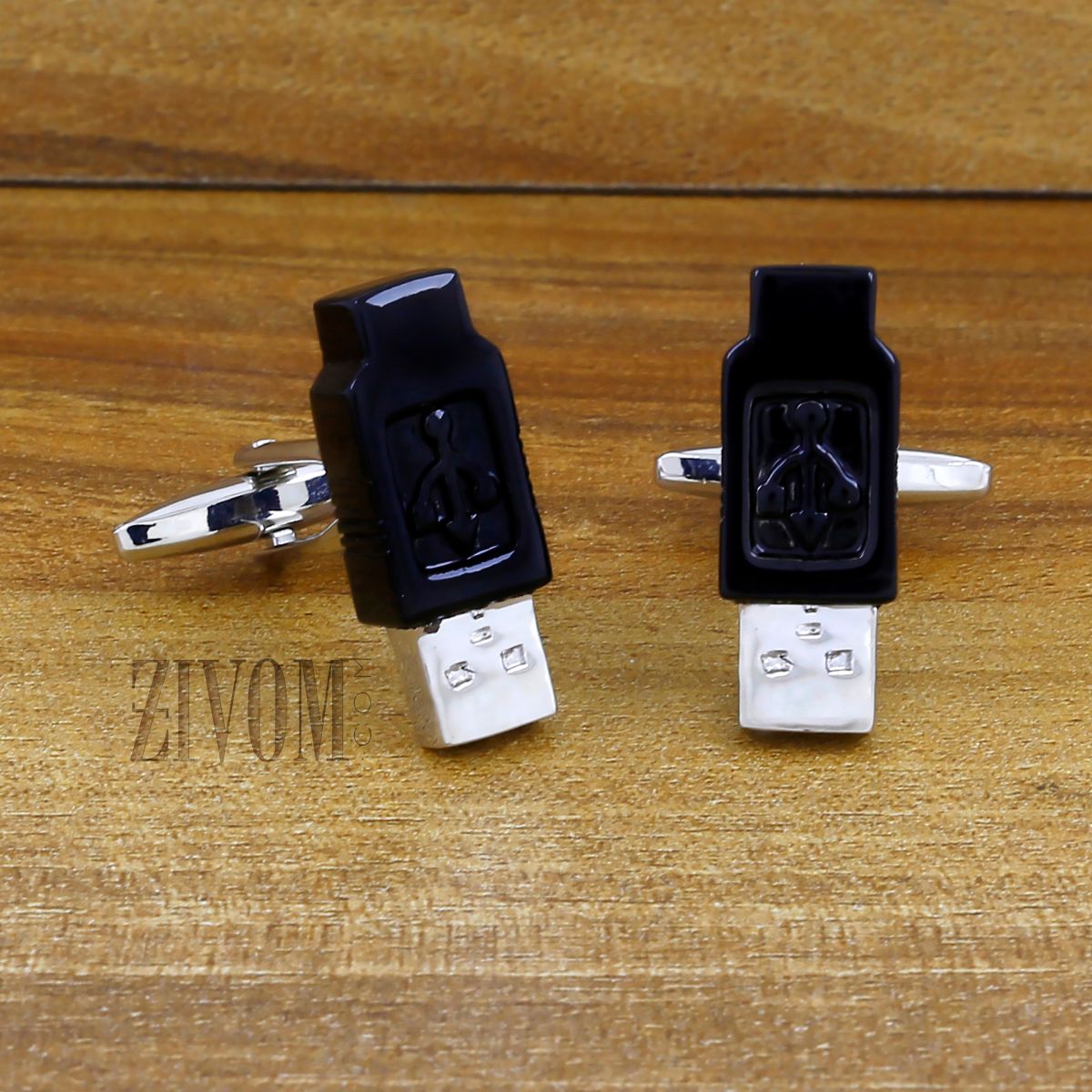 Usb Pen Drive Black Cufflinks In Box Bulk