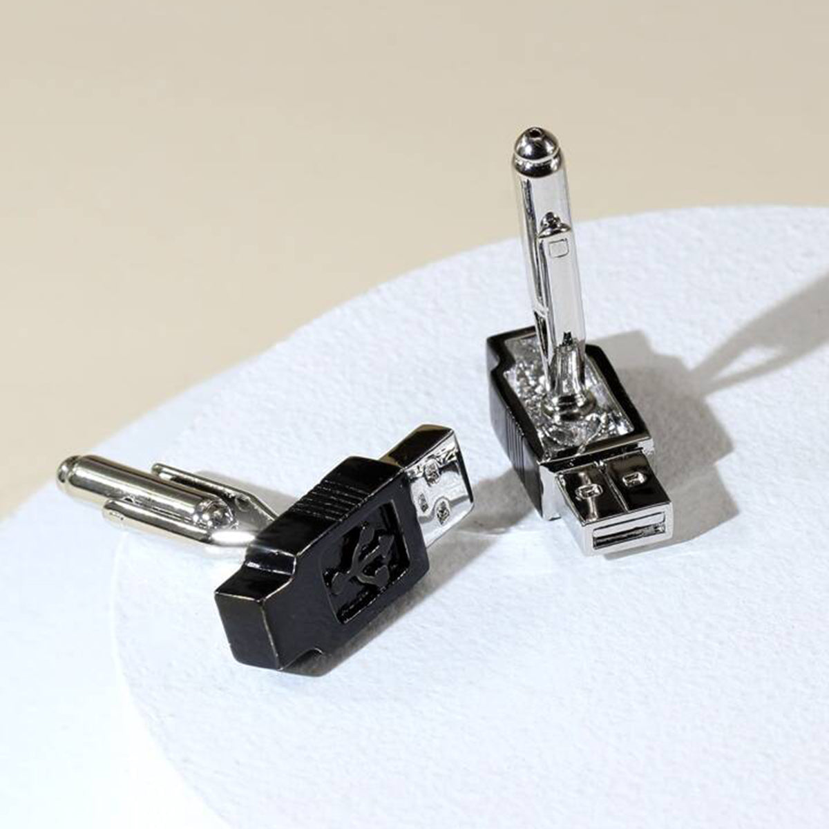 Usb Pen Drive Black Cufflinks In Box Bulk