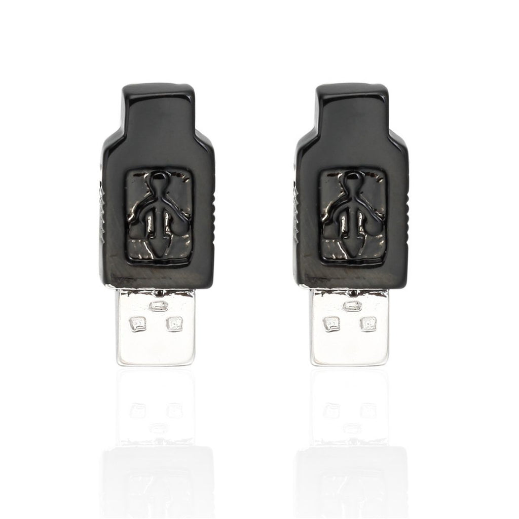 Usb Pen Drive Black Cufflinks In Box Bulk