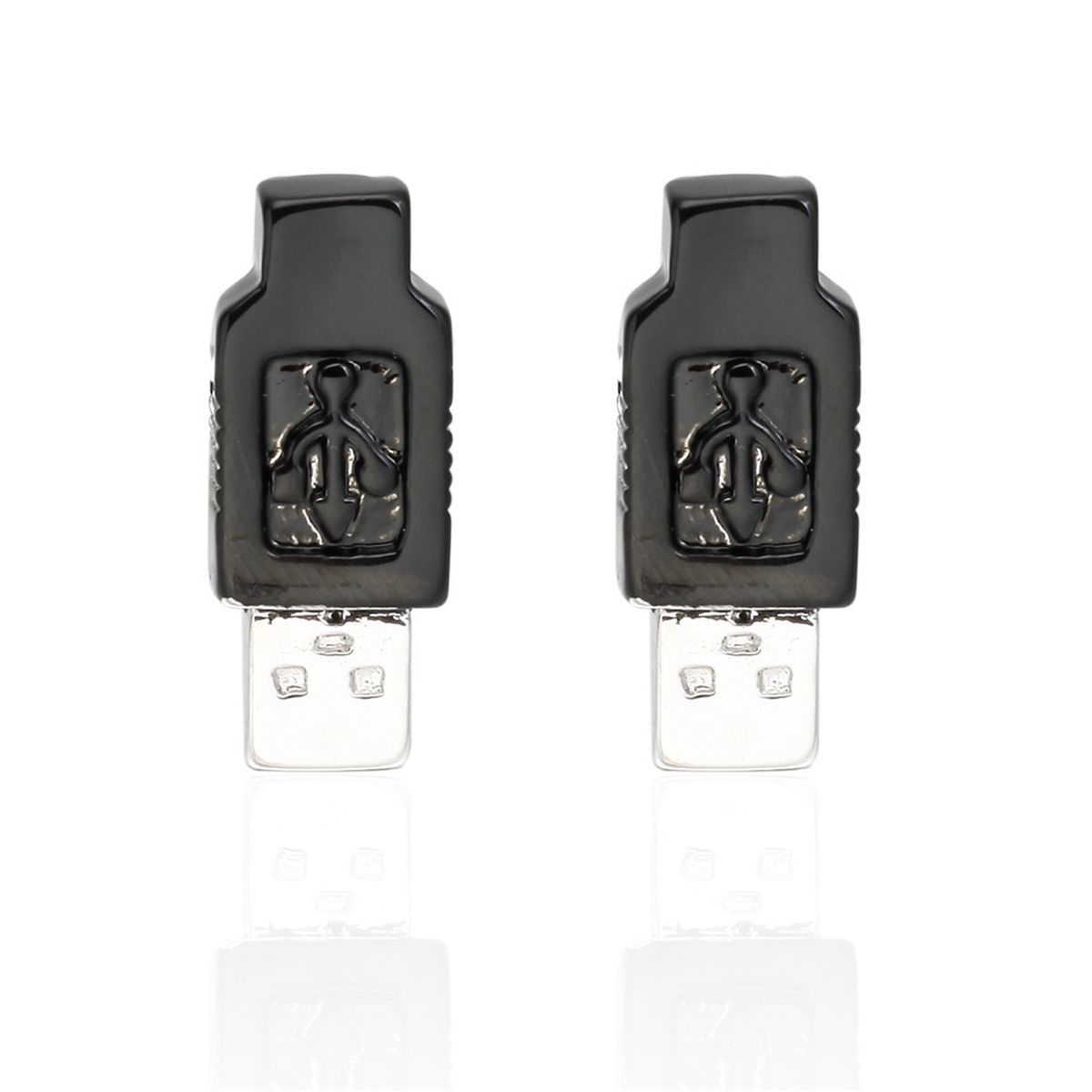 Usb Pen Drive Black Cufflinks In Box Bulk