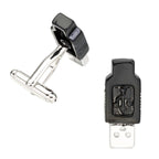 Usb Pen Drive Black Cufflinks In Box Bulk
