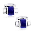 Bullet Blue Black Cufflinks In Box Bulk