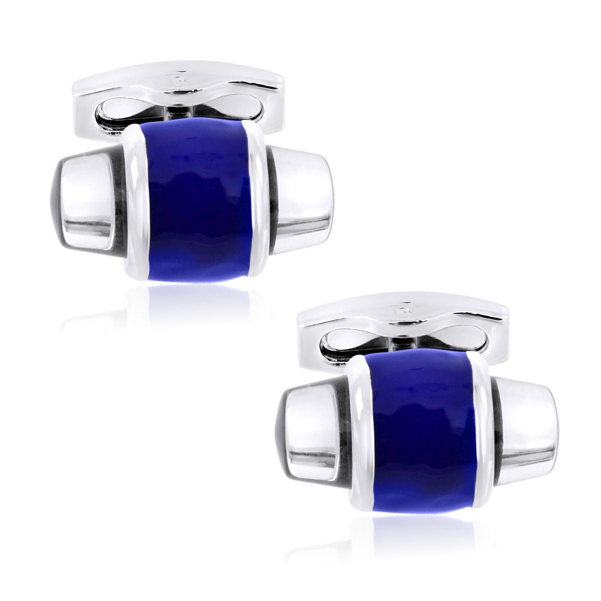 Bullet Blue Black Cufflinks In Box Bulk
