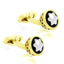 Star Filigree Gold Cufflinks In Box Bulk