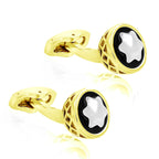 Star Filigree Gold Cufflinks In Box Bulk