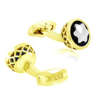 Star Filigree Gold Cufflinks In Box Bulk