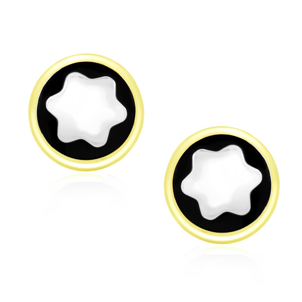 Star Filigree Gold Cufflinks In Box Bulk