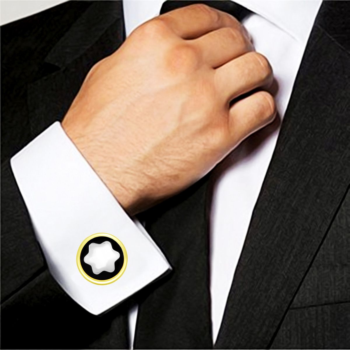 Star Filigree Gold Cufflinks In Box Bulk