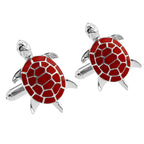 Tortoise Red Cufflinks In Box Bulk