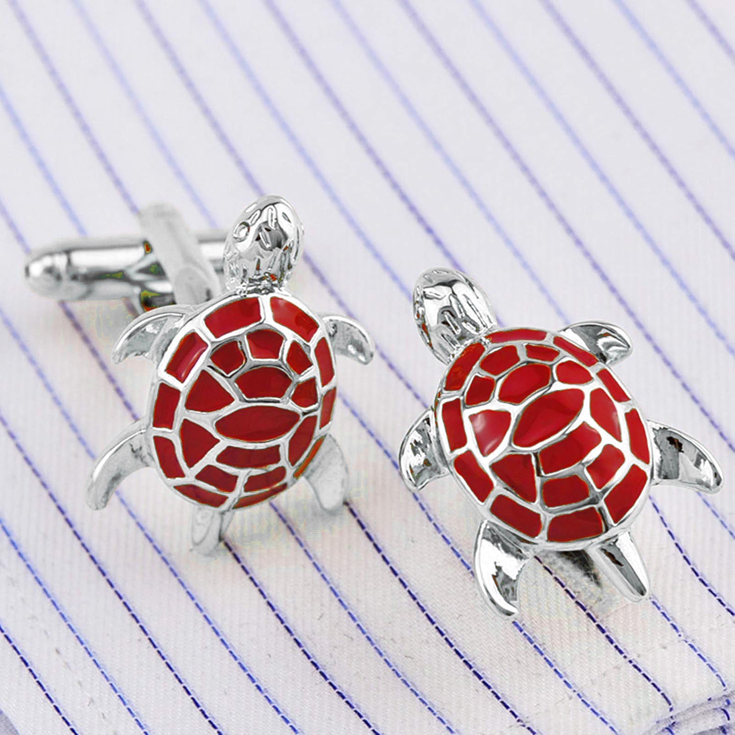 Tortoise Red Cufflinks In Box Bulk Main image