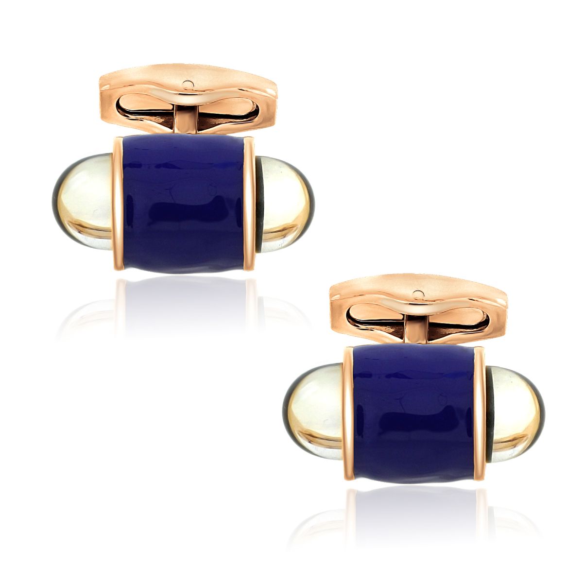 Bullet Blue Black Cufflinks In Box Bulk