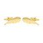 Feather Gold Cufflinks In Box Bulk