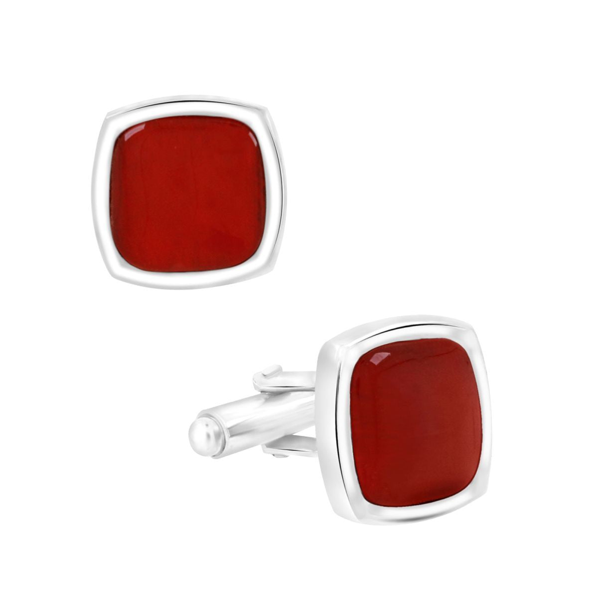 Red Crystal Cufflinks In Box Bulk
