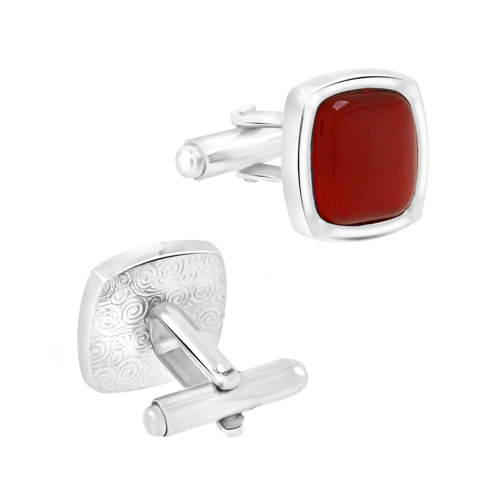 Red Crystal Cufflinks In Box Bulk