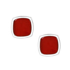 Red Crystal Cufflinks In Box Bulk