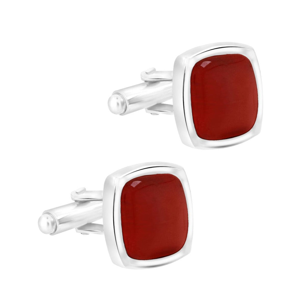 Red Crystal Cufflinks In Box Bulk