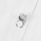 Round Pearl 18K Gold White Anti Tarnish Single Shirt Button Cover Bulk