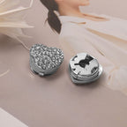 Heart CZ 18K Gold Anti Tarnish Single Shirt Button Cover Bulk