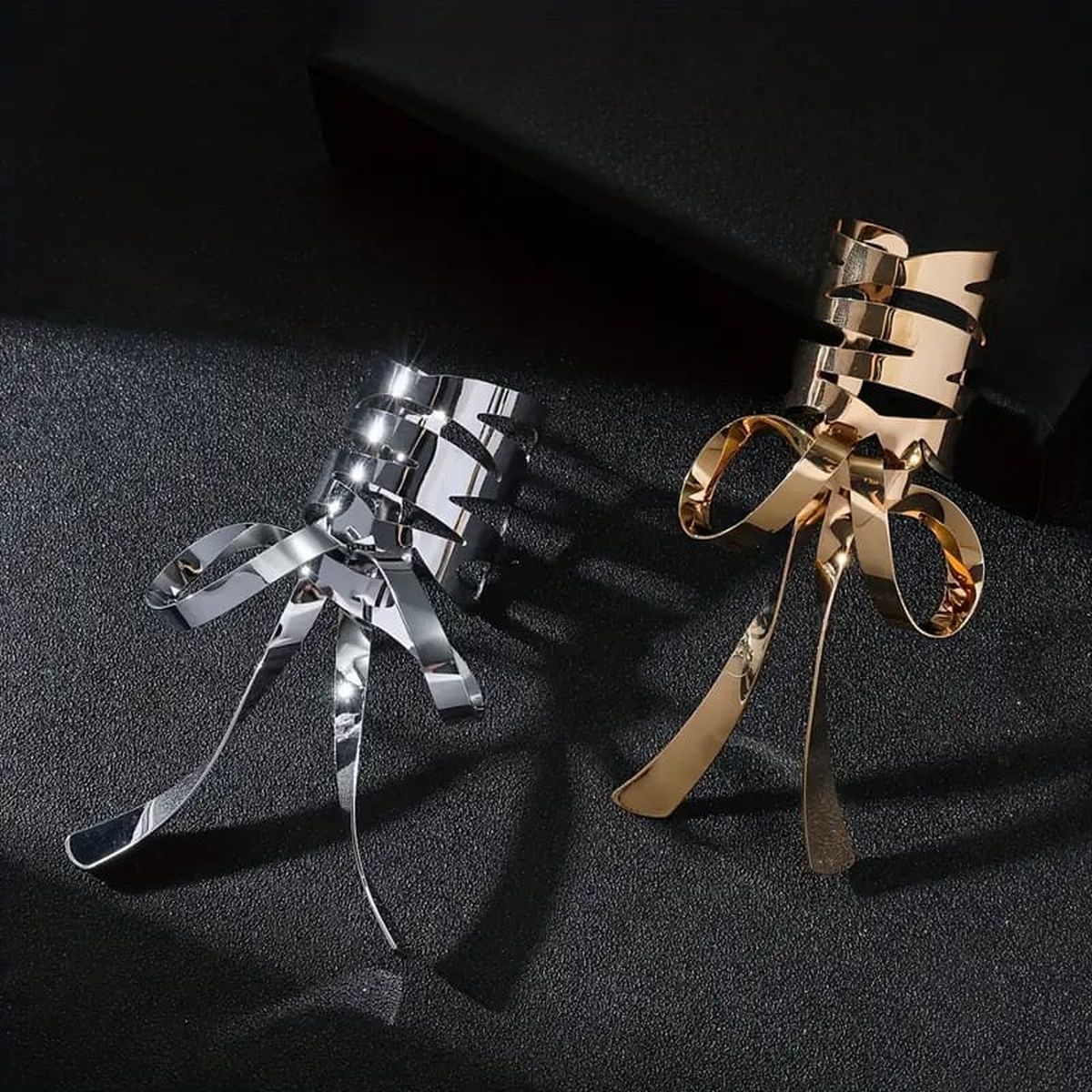 Ribbon 18K Gold Alloy Light Weight Hire Clip Accessories Women Bulk