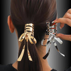 Ribbon 18K Gold Alloy Light Weight Hire Clip Accessories Women Bulk