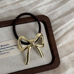 Ribbon Black 18K Gold Stainless Steel Anti Tarnish Hair Band Accessories For Women