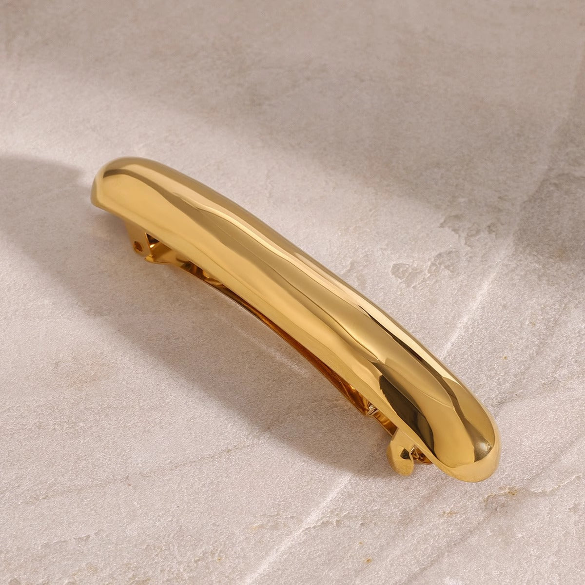 Single Layer 18K Gold Anti Tarnish Barrette Clip Hair Accessories For Girl Women Main image