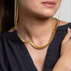 Toggle 18K Gold Stainless Steel Anti Tarnish Necklace For Women Bulk