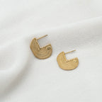 Pacman 18K Gold Stainless Steel Anti Tarnish Hoop Dangler Earring Bulk