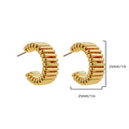 Geometric Mesh 18K Gold Copper Hoop Earring Pair For Women Bulk