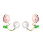 Tulip Pearl 18K Gold Ear Cuff Earring For Women Bulk