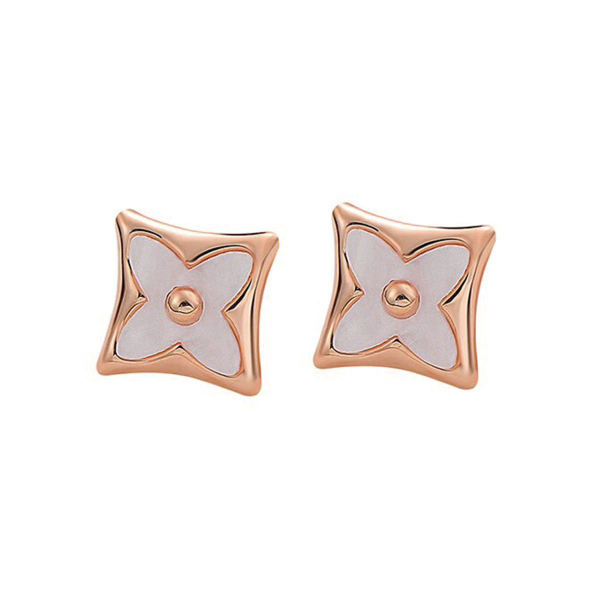 Mother Of Pearl 18K Gold Stainless Steel Drop Earring For Women Bulk