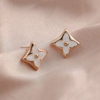 Mother Of Pearl 18K Gold Stainless Steel Drop Earring For Women Bulk