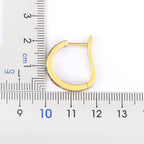 Pink Copper Zig Zag 18K Gold Hoop Earring For Women Bulk