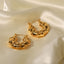Braided Glossy 18K Gold Copper Anti Tarnish Hoop Bali Earrings Bulk