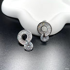 Baguette Ring Cubic Zirconia Silver Anti Tarnish Stud Earring Bulk