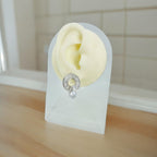 Baguette Ring Cubic Zirconia Silver Anti Tarnish Stud Earring Bulk