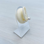 Pearl Back Closer White Pearl Copper Anti Tarnish Stud Earring Bulk