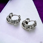 Cute Croissant 18K Gold Anti Tarnish Hoop Earring For Women Bulk