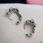 Cute Croissant 18K Gold Anti Tarnish Hoop Earring For Women Bulk