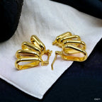 Four Layer 18K Gold Anti Tarnish Hoop Earring Pair For Women Bulk
