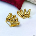 Four Layer 18K Gold Anti Tarnish Hoop Earring Pair For Women Bulk