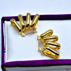 Four Layer 18K Gold Anti Tarnish Hoop Earring Pair For Women Bulk
