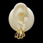 Four Layer 18K Gold Anti Tarnish Hoop Earring Pair For Women Bulk
