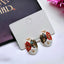 Venetian Face Mask Enamel Multi Gold Anti Tarnish Stud Earring Bulk