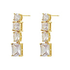 Solitaire Cubic Zirconia 18K Gold Anti Tarnish Adjustable Ring Bulk