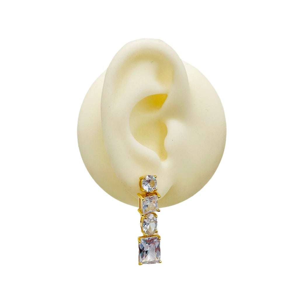 Solitaire Cubic Zirconia 18K Gold Anti Tarnish Adjustable Ring Bulk
